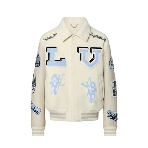 louis vuitton varsity jacket blue